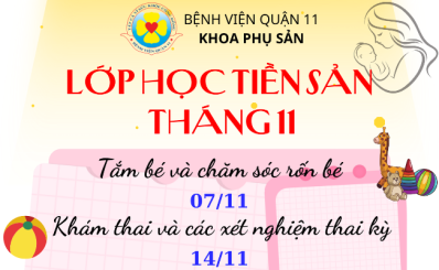Lớp học tiền sản tháng 11 năm 2024